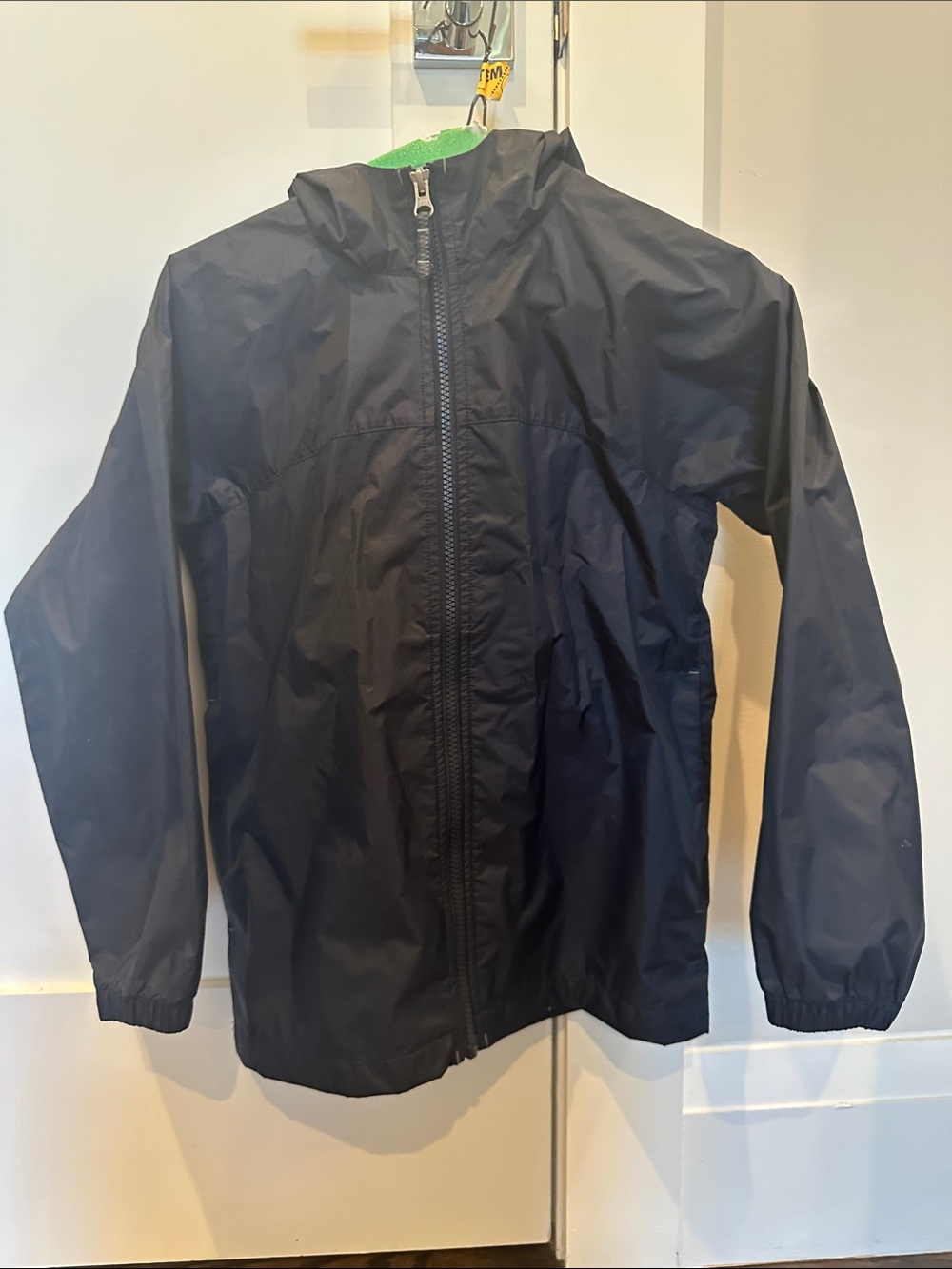Lands' End Navy Hooded Kids Rain Jacket